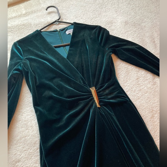 Calvin Klein forest green dress - Picture 3 of 6
